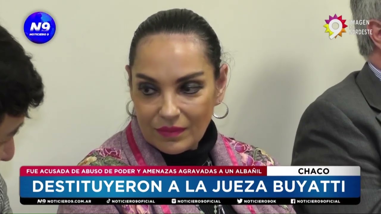 DESTITUYERON A LA JUEZA BUYATTI - NOTICIERO 9