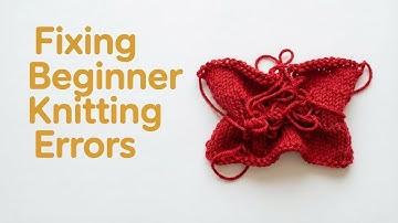 Beginner Knitting Tutorial | Learn How to Fix Beginner Knitting Mistakes Like a Pro