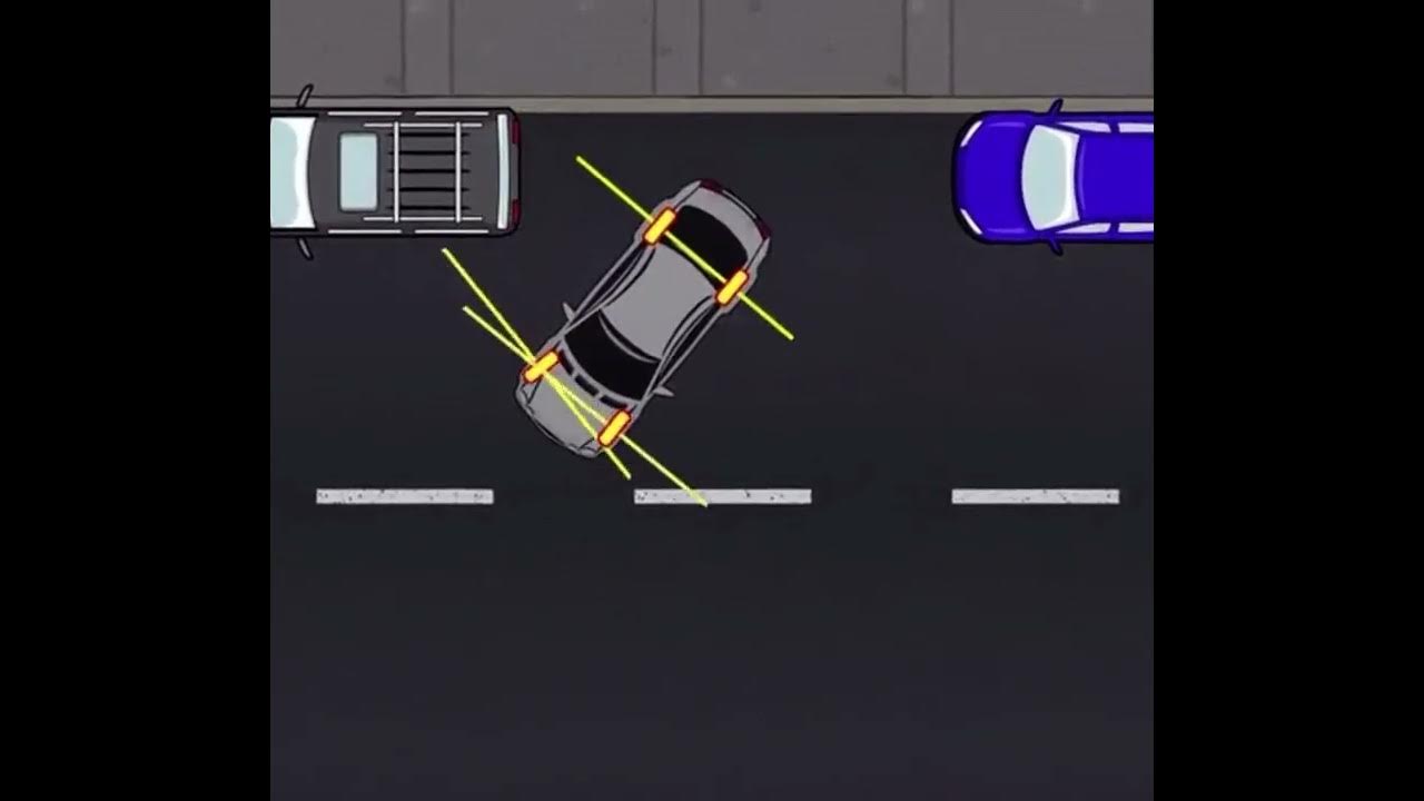 Алгоритм параллельной парковки задним ходом. Парковка задним ходом под углом 45 градусов. Схема парковки задом между машинами. Как делать параллельную парковку видео. Параллельная парковка схема на площадке.