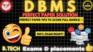 DBMS Paper Solution with Detailed Explanations | Step-by-Step Guide 🔥 | #rgpvexam #procoderjii