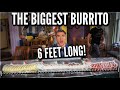 IMPOSSIBLE BURRITO CHALLENGE (6 Feet Long) | The Biggest Burrito Ever | Man Vs Food