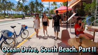 Ocean Drive, South Beach. Miami. (Part II) Walking Tour. April 2023  (4K 60fps) screenshot 5