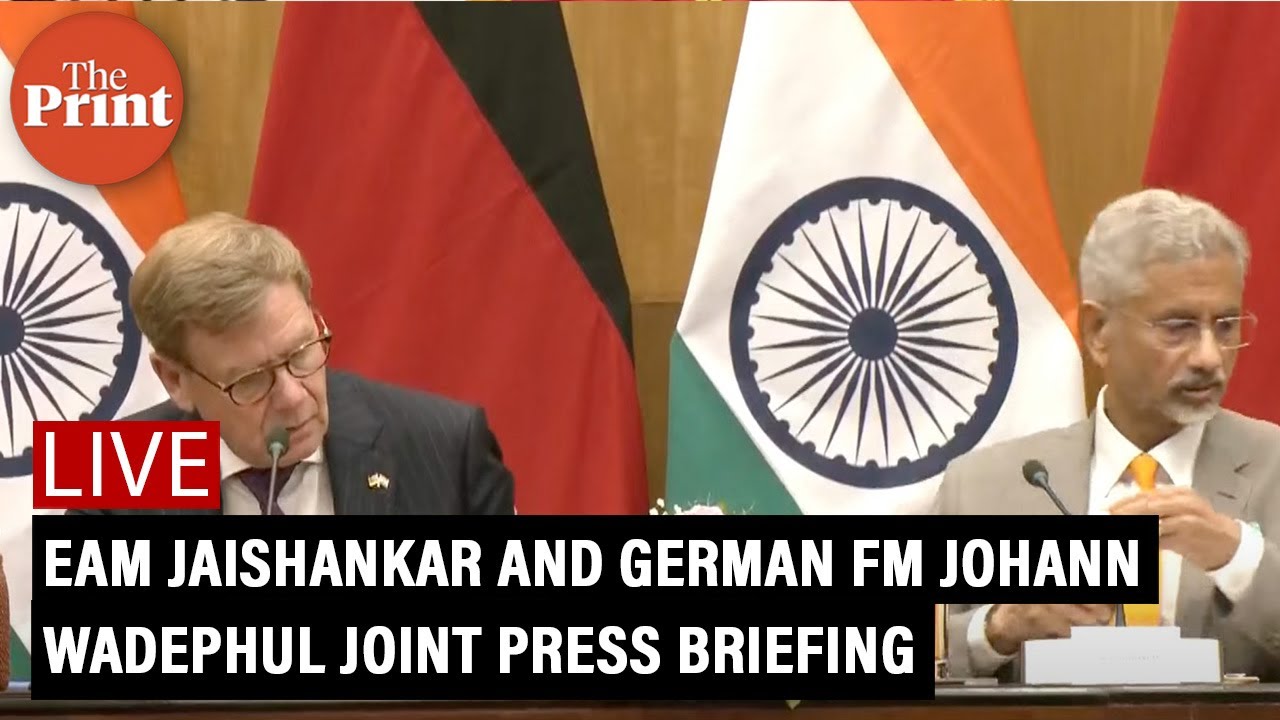 LIVE: EAM S Jaishankar & German foreign minister Johann Wadephul joint press briefing