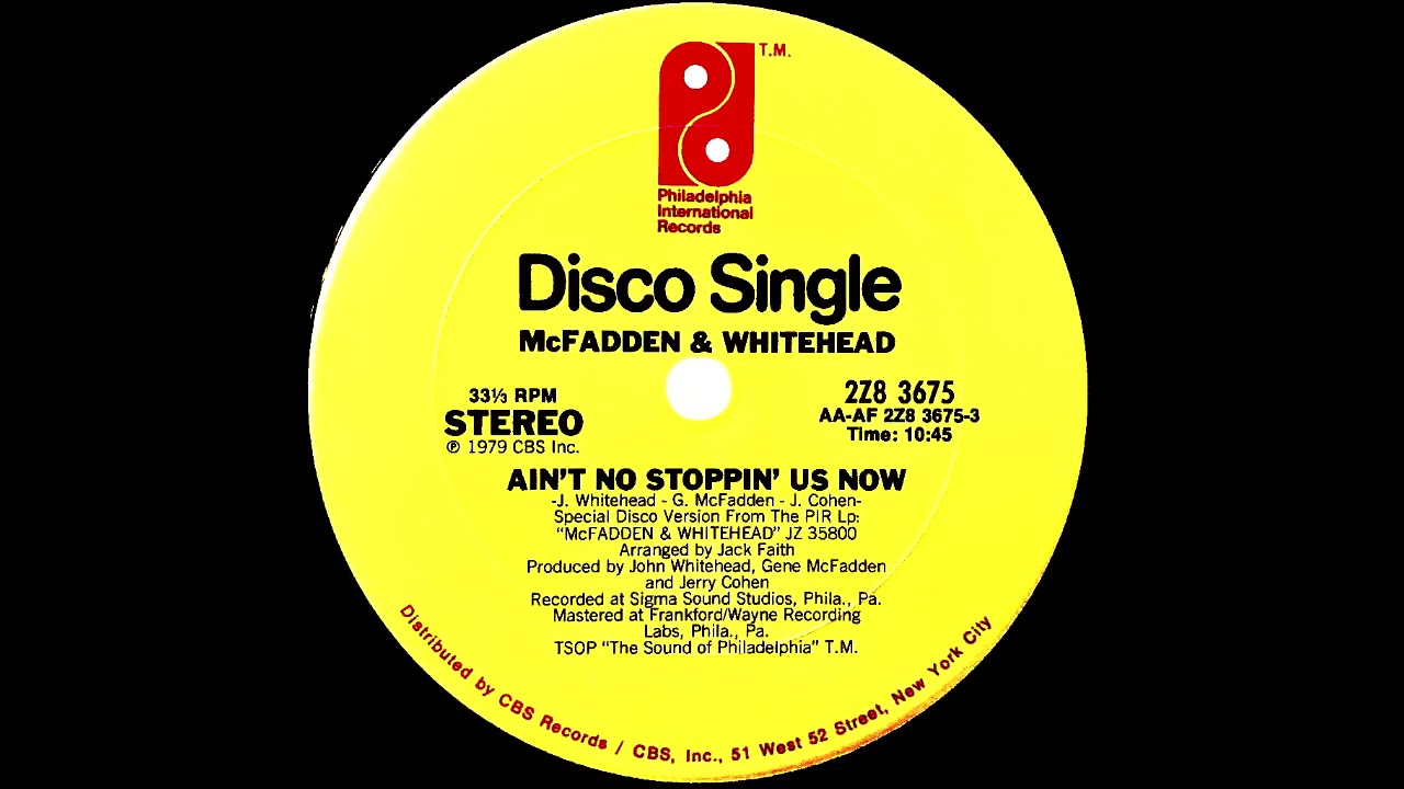 McFADDEN&WHITEHEAD/AIN’T NO STOPPIN’ US McFadden & Whitehead - Ain't No Stoppin' Us Now (Best of the