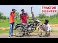 TRACTOR SILENCER FIT IN BIKE | Sounds Like Bullet & KTM |  Blade XYZ