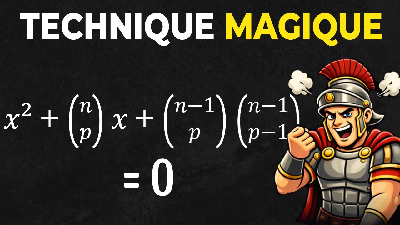 Une technique géniale pour s'en sortir avec cette équation