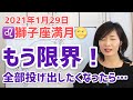 【2021年1月29日獅子座満月】もう何もやりたくない!ってなっちゃったら・・・【ホロスコープ・西洋占星術】