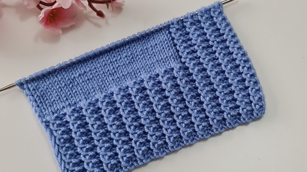 İster lastik isterseniz örgülerinizde kullanın iki şiş kolay örgü modeli knitting patterns