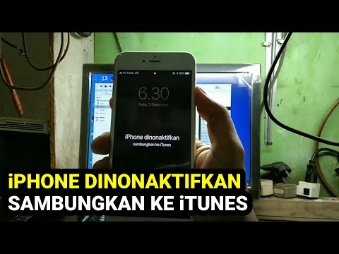iPhone dinonaktifkan sambungkan ke iTunes