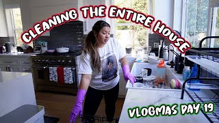 CLEANING THE ENTIRE HOUSE + snack taste test!! Vlogmas Day 19