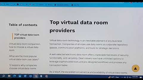 Virtual data room comparison most popular