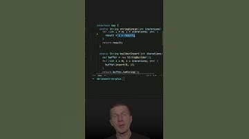 StringBuilder.insert vs. String "+" #java #shorts #coding #airhacks
