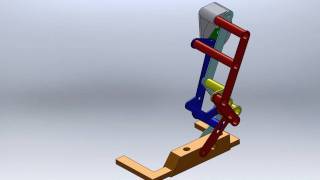 Modified Fourbar Linkage for Legged Robot Prototype