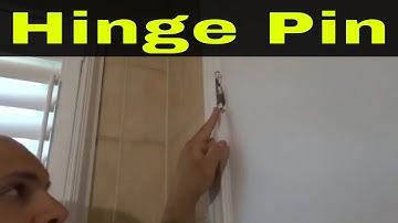How To Remove A Door Hinge Pin With A Bottom Cap-Easy Tutorial