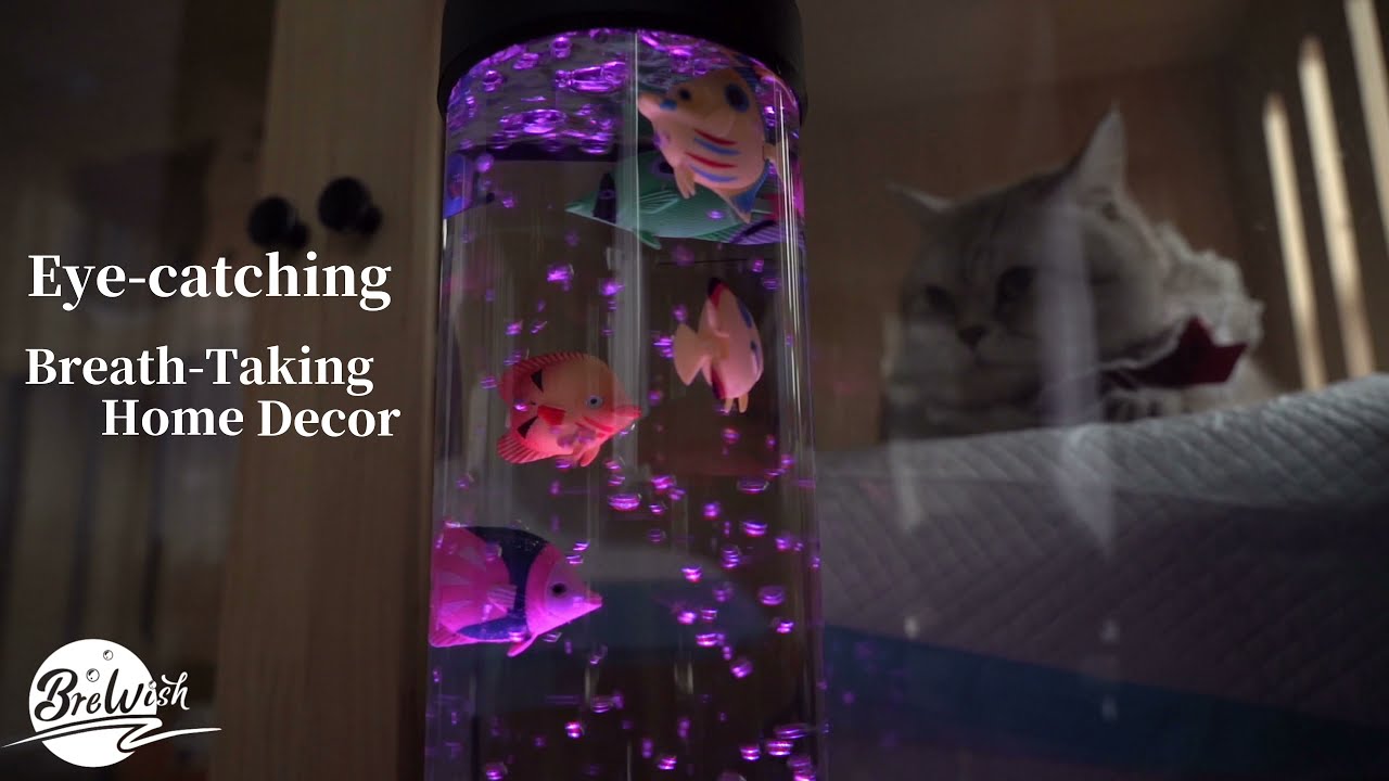Brewish 4FT Sensory LED Water Bubble Fish Tube Floor Lamp - Brewish Store