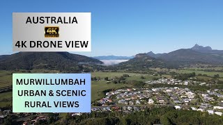 Murwillumbah Urban & Scenic Rural Surrounds - Australia - UHD 4K Drone Footage