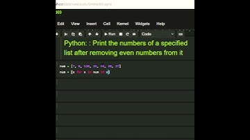 #python  print the numbers of a specified list after removing even numbers from it