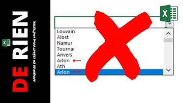 Comment Créer une liste sans doublon sur Excel
