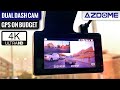 4K Dual Dash Cam with GPS on Budget: Azdome M63 4K+1080P