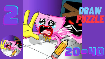 Draw Puzzle: Draw One Part - Eraser Mode - All Levels 20 - 40 Android Gameplay Walkthrough 🕹