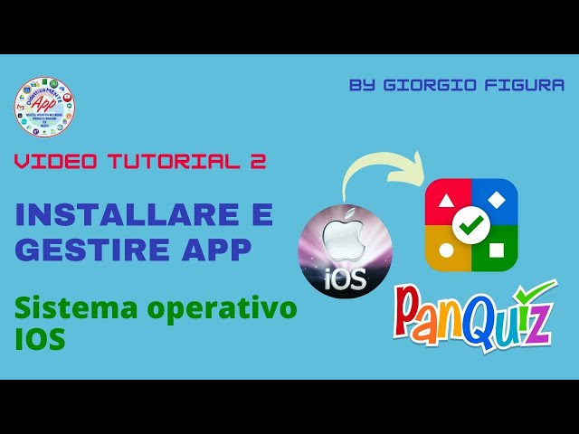 2 PAN QUIZ INSTALLAZIONE  APP  PER IOS