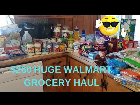 $260 HUGE WALMART GROCERY HAUL | STOCK UP | FAMILY OF 5 | MENU PLAN