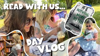 BOOKISH DAY VLOG, BOOK HAUL AND READ WITH US | WITH A FLAT UPDATE • Melody Collis