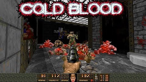 Doom 2: Cold Blood by Man With Gun, a rework of his first ever speedmap - UV blund run
