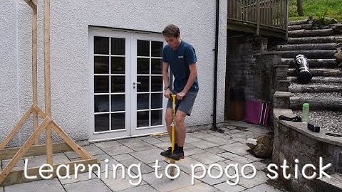 Learning to pogo stick in 4 minutes ( lockdown skills video 1)