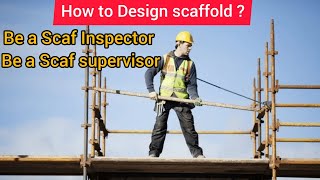 Material calculations for scaffold? design of scaffold having 3 meters H, 1.5 L, 1 W.