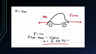 Physics 5.11: F=ma: Example 1