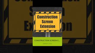 Construction Screen Extension | FS25