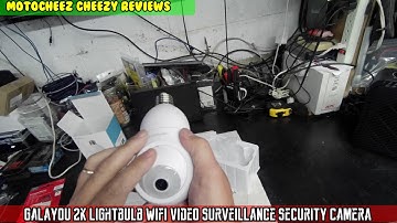 Galayou 2k lightbulb wifi video surveillance security camera, motion tracking, color night model G6W