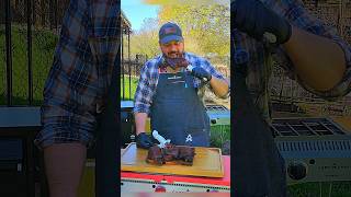 GIANT Country Fair Turkey Legs!  #shortsfeed  #food #recipe #meat #smoking #bbq #campchef