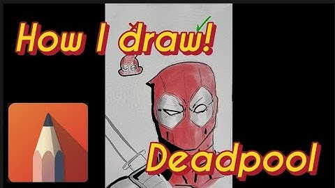 How to draw Deadpool using Autodesk Sketchbook app!