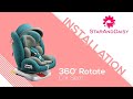 Staranddaisy 360 rotatable car seat with isofix installation  assembly