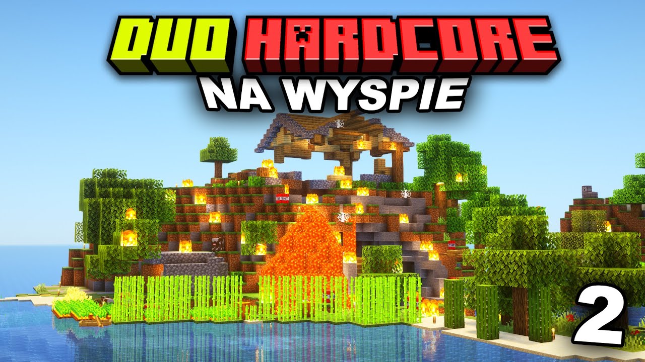 PRZEŻYŁEM 40 DNI na BEZLUDNEJ WYSPIE w DUO MINECRAFT HARDCORE #2