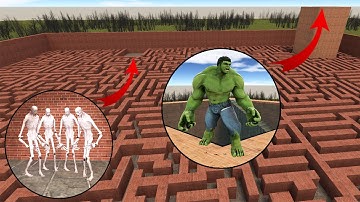 SCP-096 VS HULK IN MAZE? In Garry