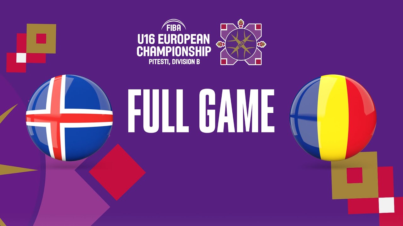 Iceland v Romania | Full Basketball Game | FIBA U16 European Championship 2023