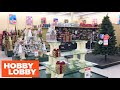 HOBBY LOBBY CHRISTMAS DECOR CHRISTMAS TREES DECORATIONS SHOP WITH ME SHOPPING STORE WALK THROUGH