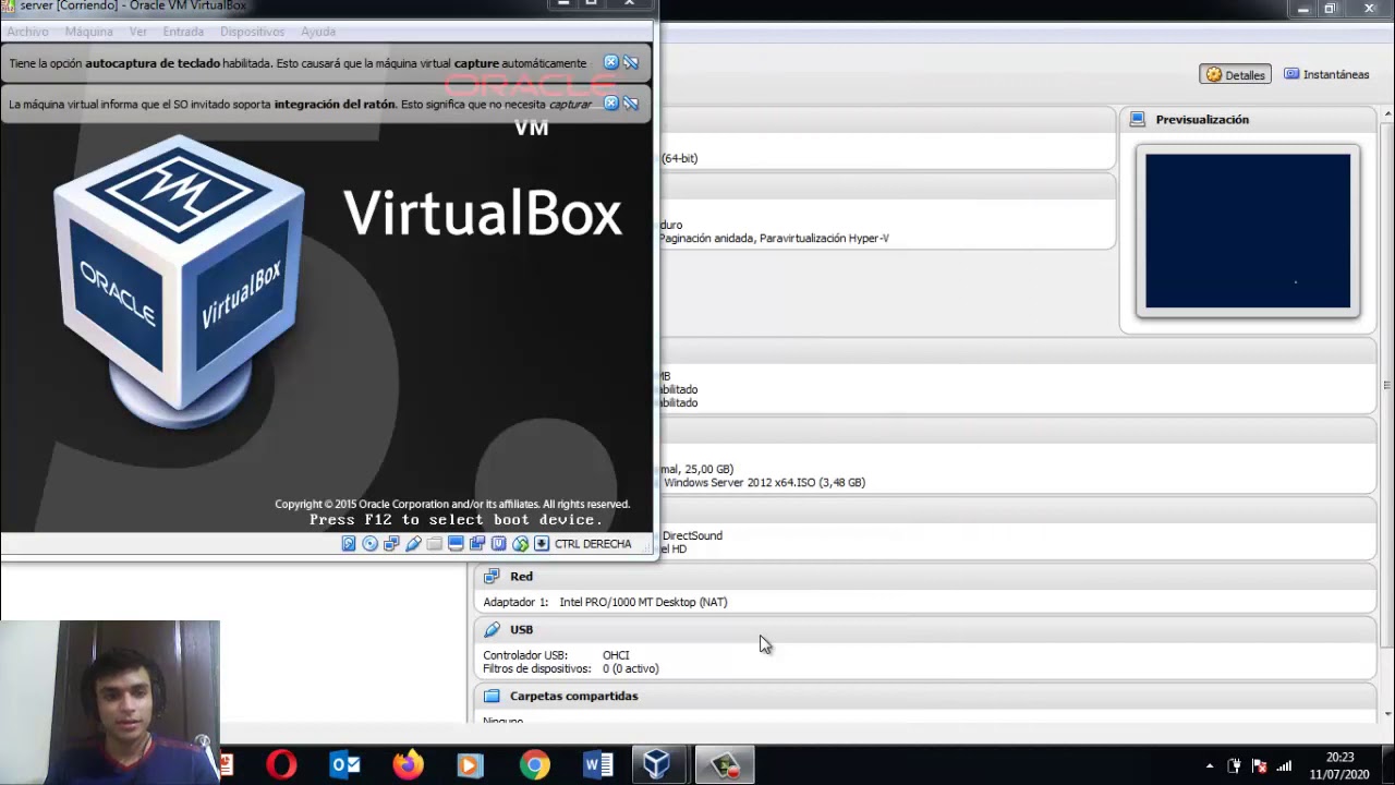 INSTALACIÓN WINDOWS SERVER 2012 R2 CORE - VIRTUALBOX. - YouTube