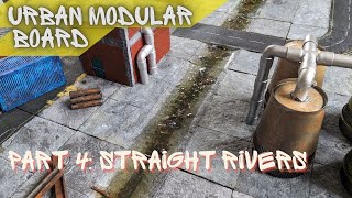 How I built Sewer Style River Tiles for my Modular City Board Part 4 | Miniature Terrain Building