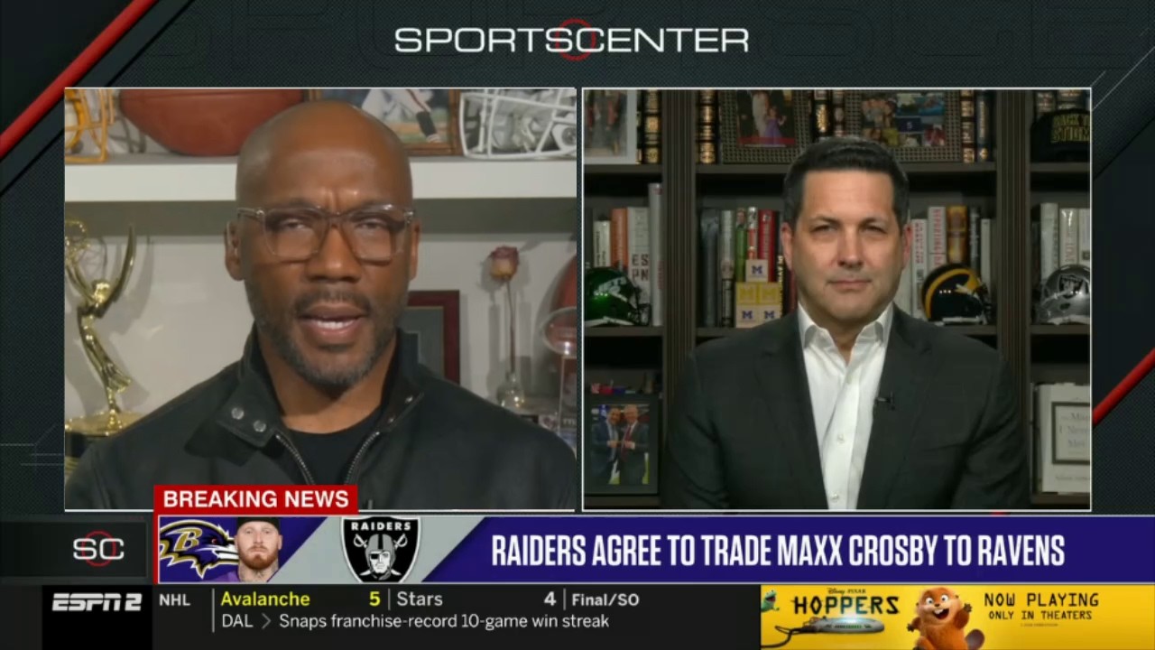 Adam Schefter & Riddick latest more about blockbuster trade that is sending Maxx Crosby to Ravens