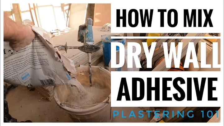 How to mix Dry wall adhesive -  Plastering 101 - Plastering Basics