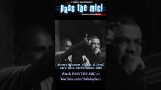 Pass The Mic | Street Platoon SickSide Cynic & Crow Psycho Realm Rare Performance #hiphop #musicdoc