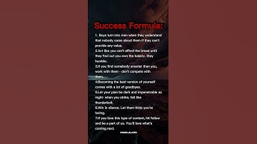 Success formula I #quotes #explore #motivation #success #formula #mindset #mind_blazed #viralshorts
