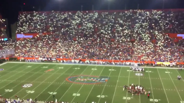 Florida Gators fans singing "I Won't Back Down"by Tom Petty 2nd week in a role