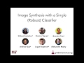 Image Synthesis with a Single Robust Classifier: NeurIPS 2019 video