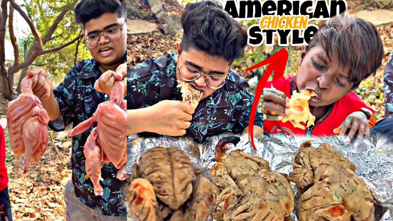 American Style Chicken Eating With Prabhu 😋😱|Kanda Lovers|