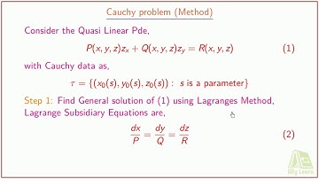 PDE - Cauchy Problem for a First Order Quasi Linear PDE